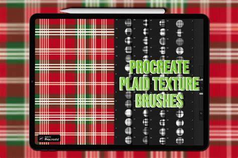Procreate plaid grid alignment and layers