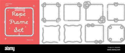 Decorative yellow twisted rope borders framing artwork