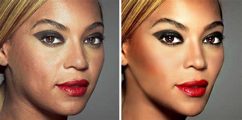 before and after celeb photoshop side-by-side