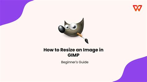 GIMP resize image workflow infographic