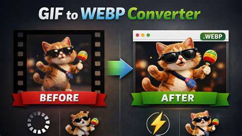WEBP to GIF conversion infographic