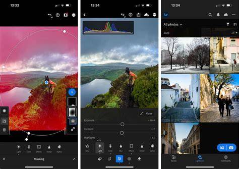 Android photo editing app illustration