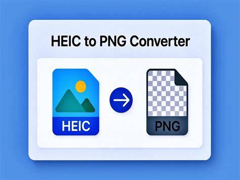 steps of HEIC to PNG conversion workflow
