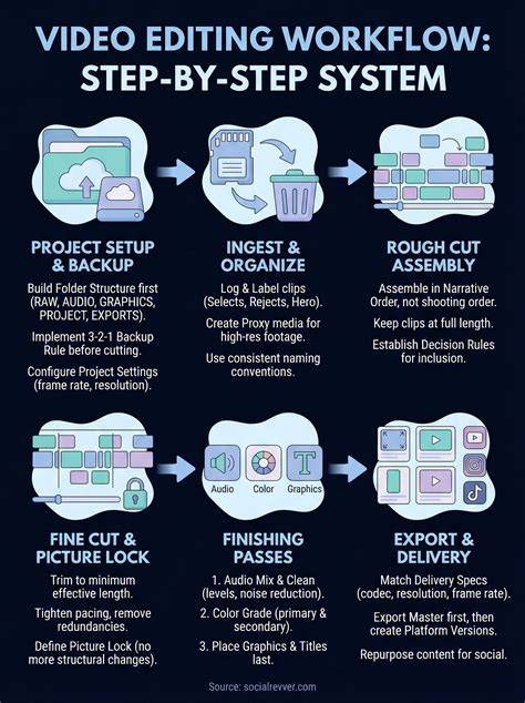 private editing workflow infographic