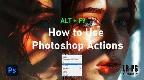photoshop actions workflow infographic