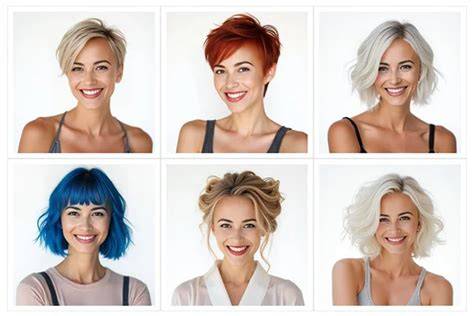 illustrative hair makeover and virtual outfits