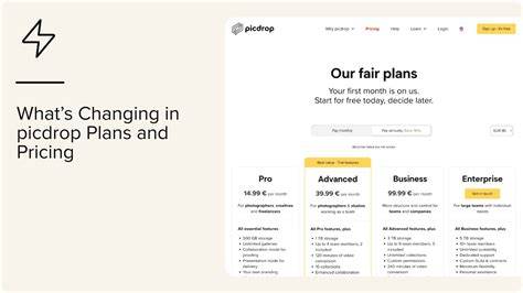 illustrative pricing changes for photography plans