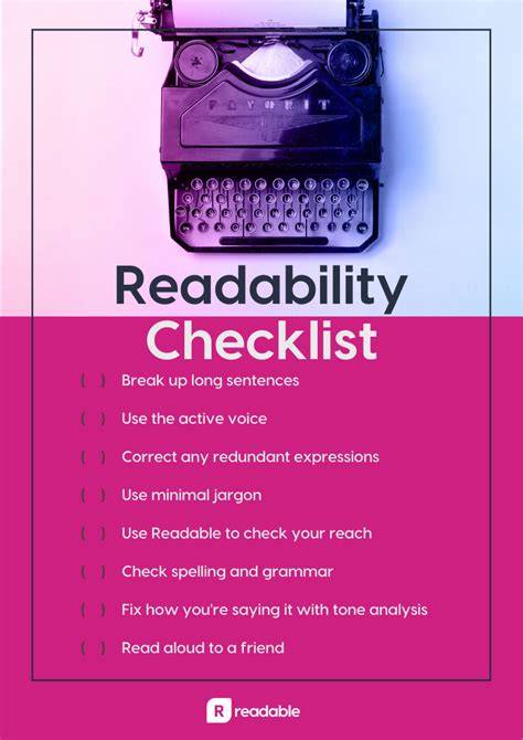 Subtitle readability checklist