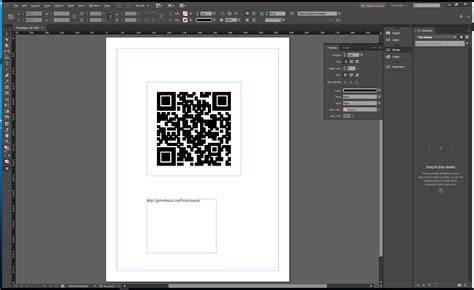 QR code in InDesign interface placement