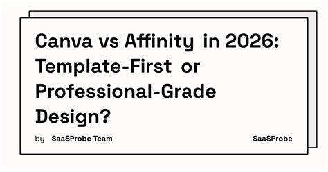 Comparison Canva Affinity pricing