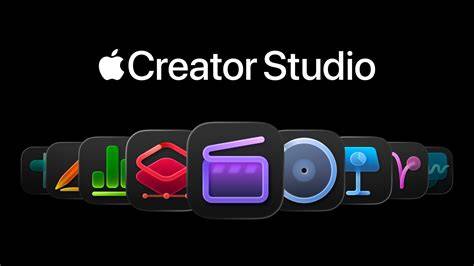 apple creator studio app bundle infographic