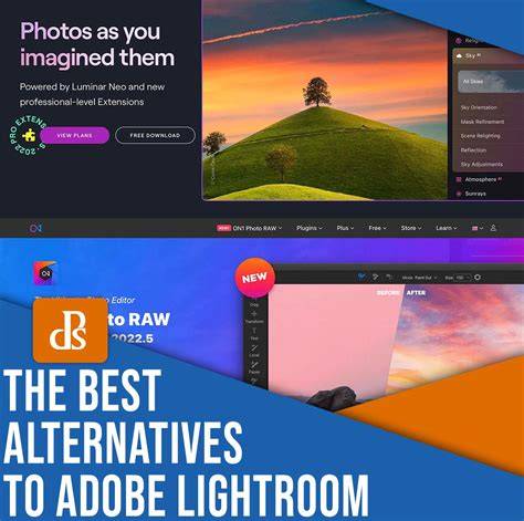 images illustrating Lightroom alternatives comparison