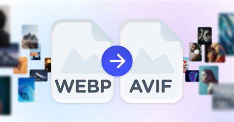 browser-based AVIF to WebP conversion diagram