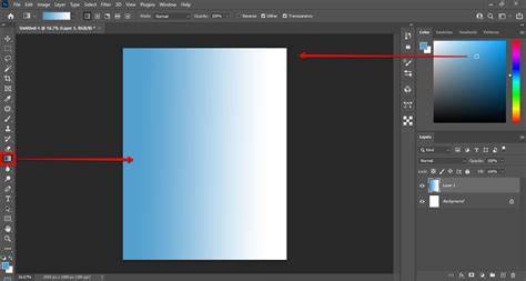 gradient background Photoshop tutorial visual