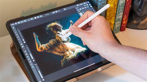 Apple Pencil editing in Photoshop on iPad