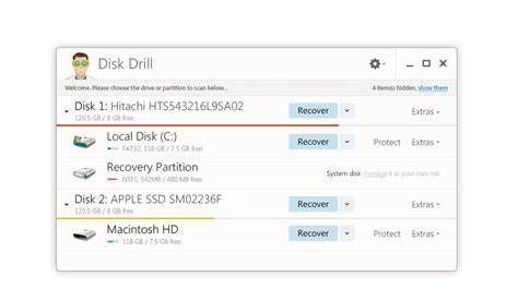 Disk Drill recovery interface and features