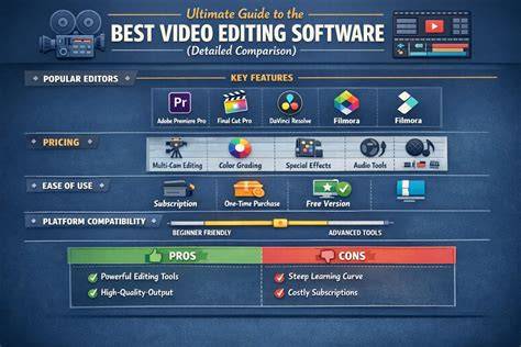 best photo editing software comparison infographic