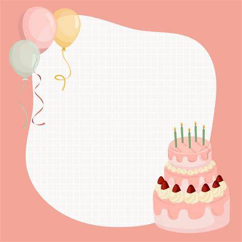 Birthday cake templates and photo overlay