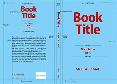 book cover template layout infographic