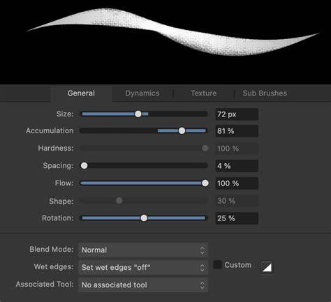 Brush size and hardness hotkeys diagram
