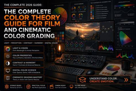 Cinematic color grading infographic