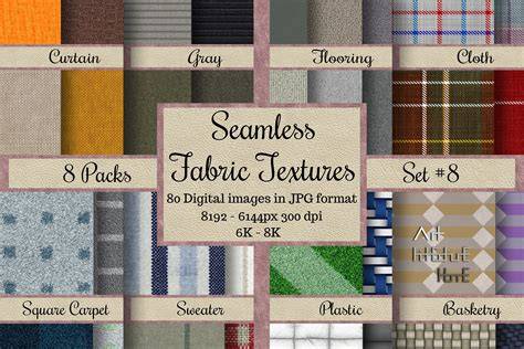 Fabric texture variety for Photoshop background