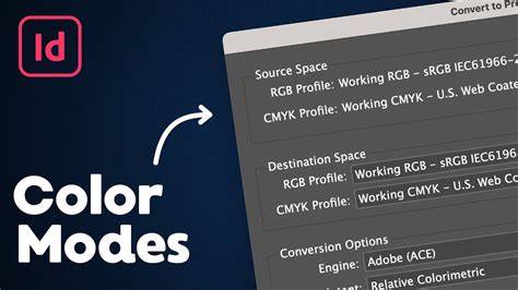 Color mode in InDesign overview