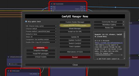 infographic of ComfyUI Manager workflow