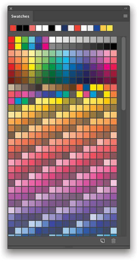 color swatches workflow illustration from Photoshop