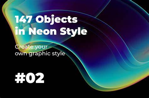 neon glow on objects concept
