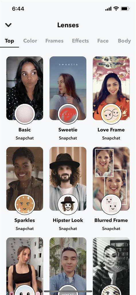 snapchat editing tools collage