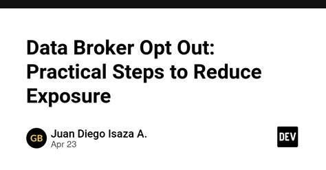 flowchart of data broker opt-out steps