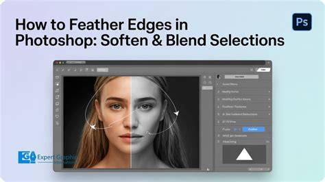 Photoshop feathering edge workflow diagram