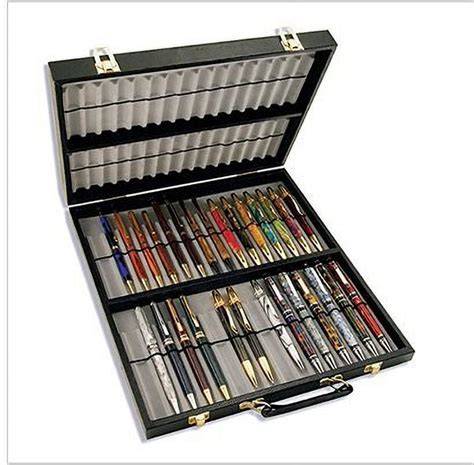 64-pen display case with two-piece design