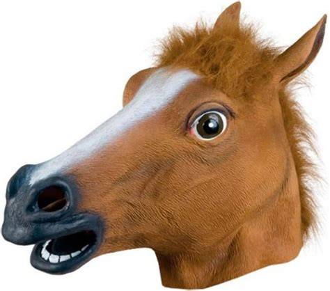 latex horse mask inspired by horse features