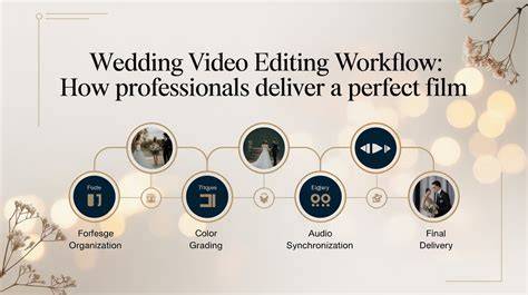 Wedding editing workflow infographic
