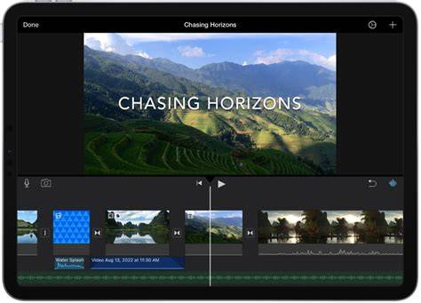 iMovie on iPad interface overview