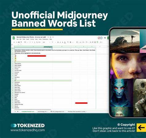 midjourney banned words visual guide