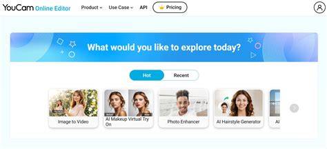 Workflow of YouCam Enhance tools