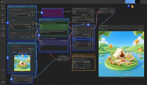 ComfyUI workflow canvas overview