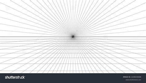 Perspective drawing grid and vanishing points