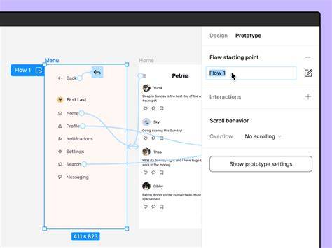 Example of flow starting point in Figma Make