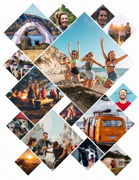 Examples of collage templates and layouts