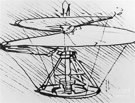 Leonardo's flying machine sketches