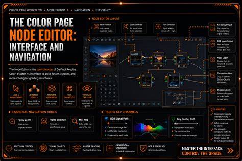 color grading interface and node workflow