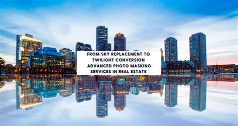 twilight photo sky replacement for real estate