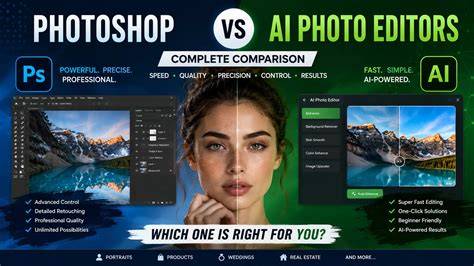 Visual comparison of Photoshop trial vs. web and mobile options