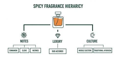 woody spicy fragrance notes infographic