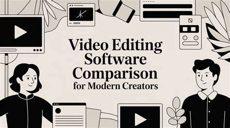 illustration of editing software comparison