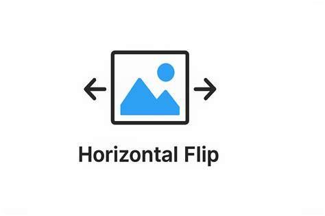 Horizontal flip illustration in UI
